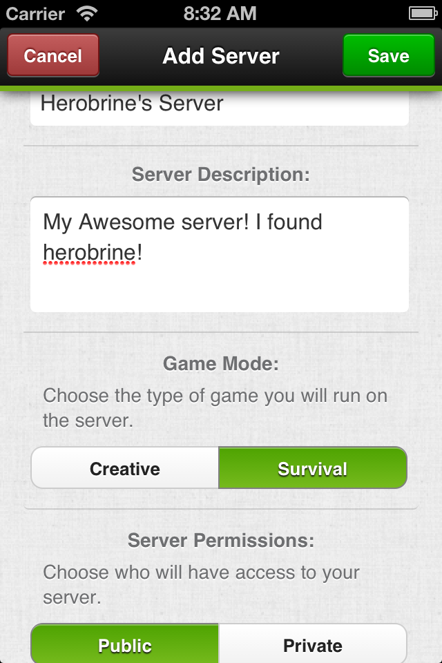 Multiplayer for Minecraft PE iPhone
